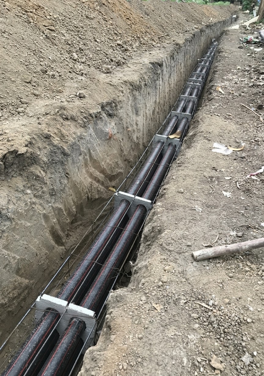 Underground utility construction